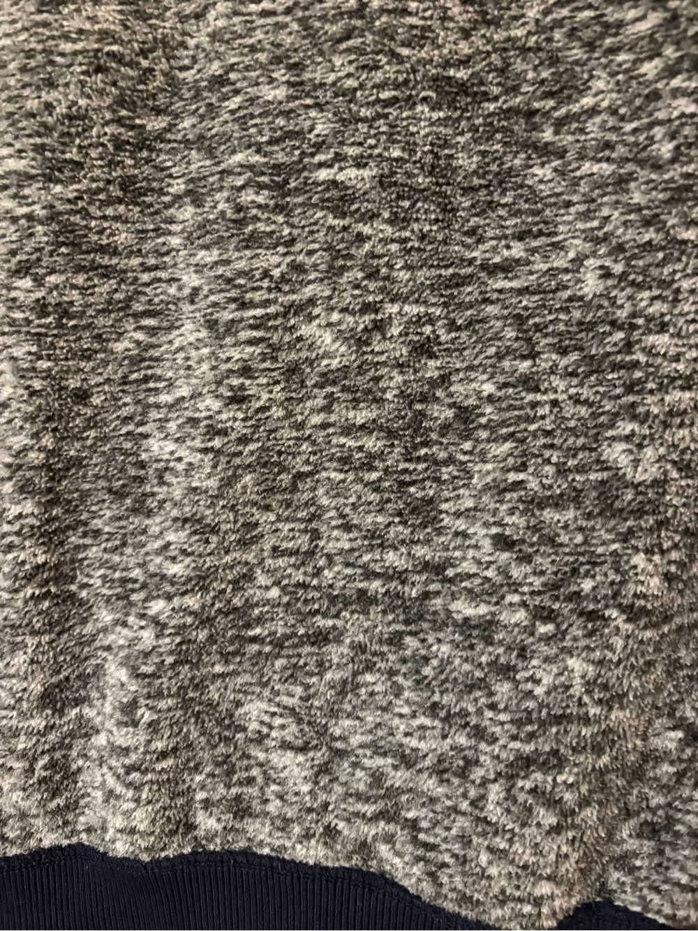 Abercrombie & Fitch Men's Heather Gray Half-Zip Sweater with Navy Trim - Picture 8 of 14